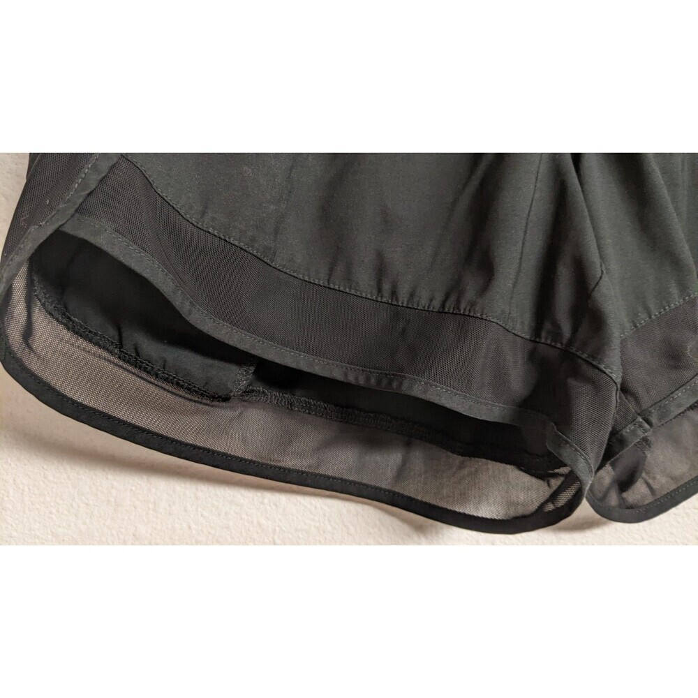 Women's ATHLETA Black Lined Running Shorts 4.25" Mesh Trimmed XS - Picture 2 of 12